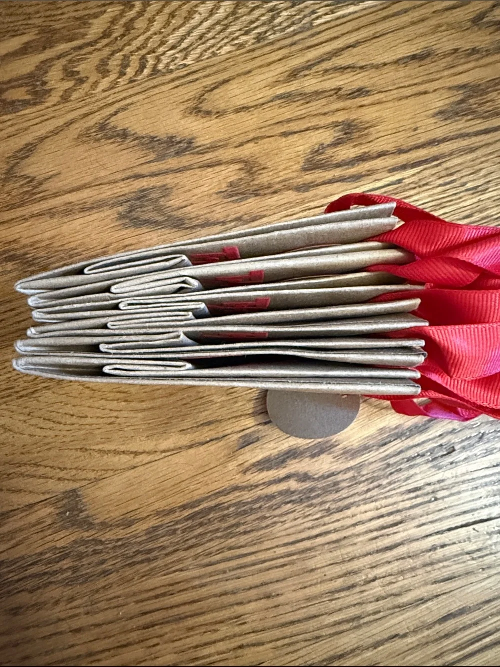 Tic Toc  Viral T.J.Maxx Mini Gift Bags with Red Logo & Red Ribbon Handles
